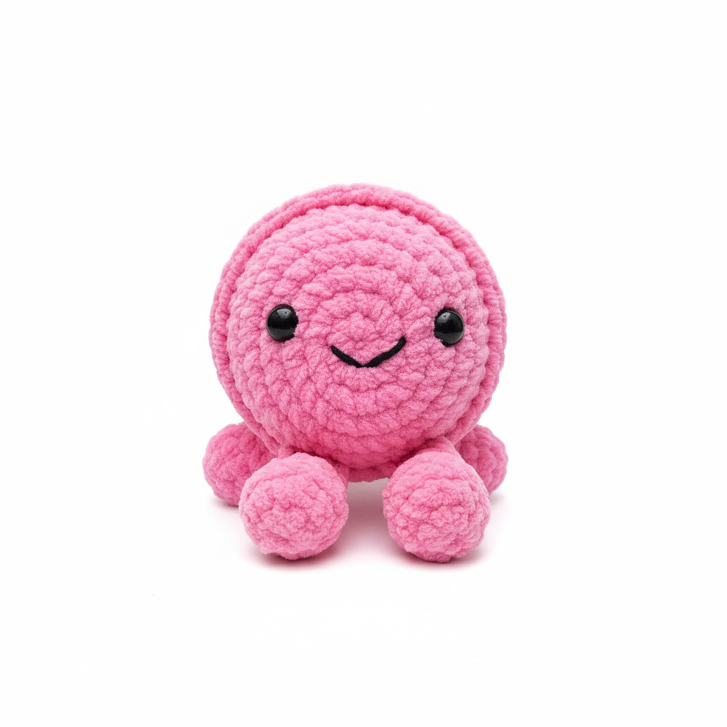 Pink Macaron with white background